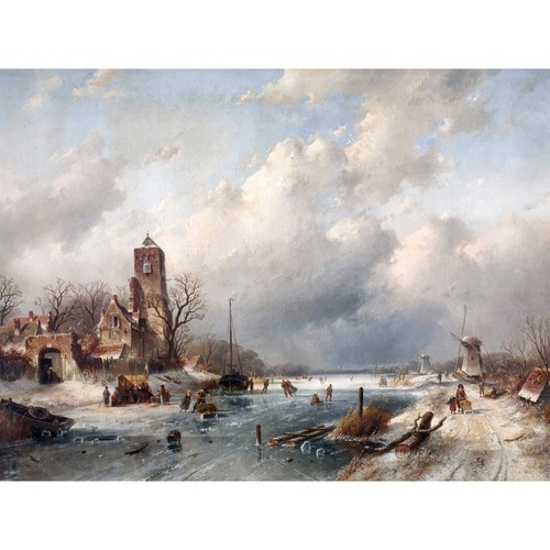 Leickert winterszene schnee - leickert,