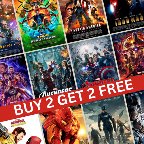 Marvel filmplakate a3 - a5,