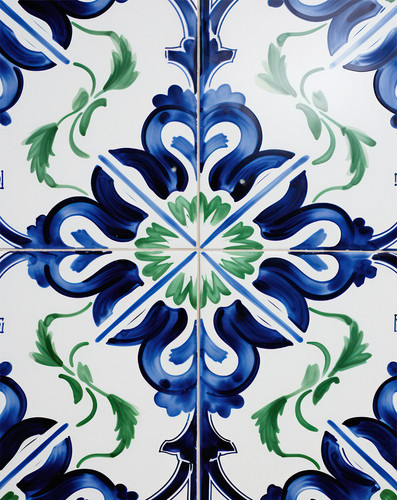 Portugiesische azulejo fliese - portugiesische, azulejo-fliese