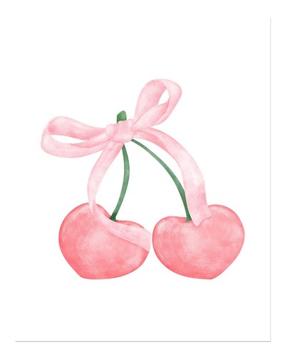 Charming cherry duo wandbild - cherry,
