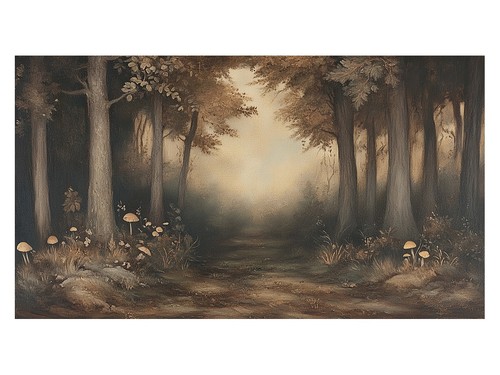 Verzauberter wald vintage - verzauberter,
