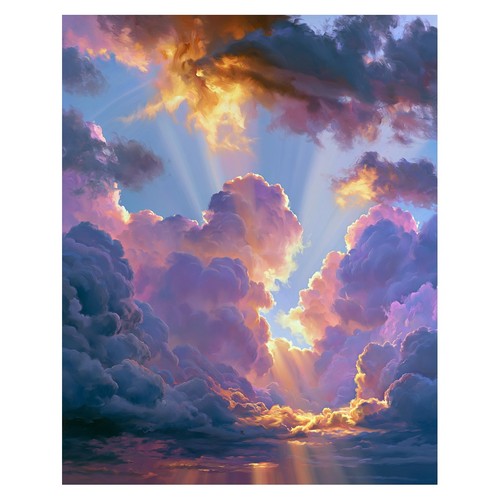 Strahlender sonnenuntergang - strahlender,