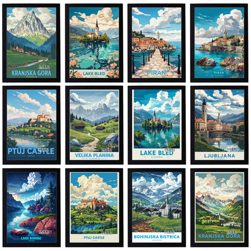 Vintage reise slowenien - reise,