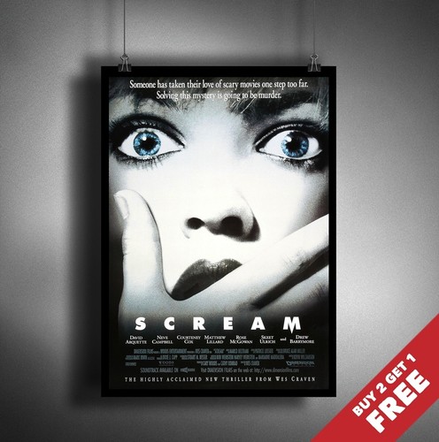 Scream 1996 filmplakat a4 - scream,