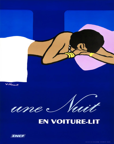 Sncf schlafwagen poster - sncf,