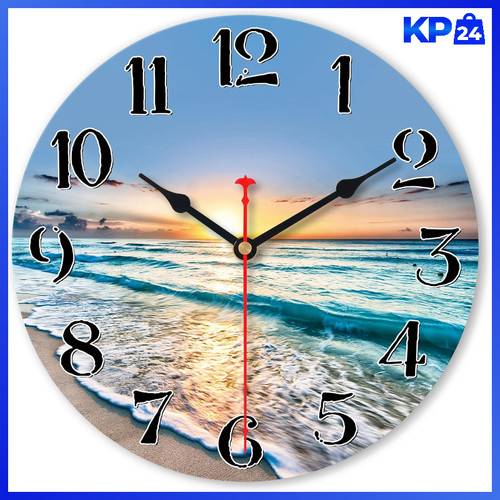 Strand wanduhr blauer - 20, cm