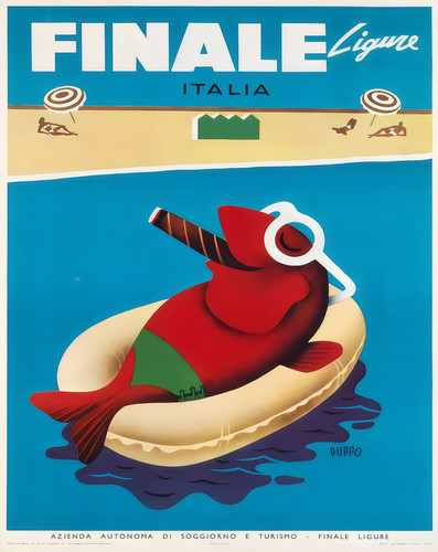 Finale ligure italien poster - finale,