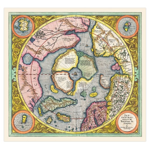 Map 1606 mercator hondius - mercator,