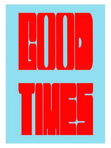 Gute zeiten typografie poster - gute,