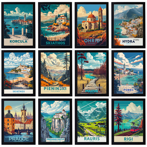 Vintage reise urlaub poster - vintage,