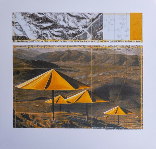 Christo gelbe schirme - christo,