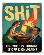 Retro Humor Wandbild Poster -