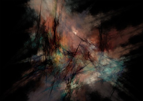 Abstrakte fraktal wandkunst - abstrakte, fraktal-wandkunst
