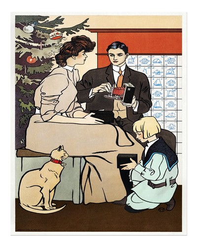 Elegante vintage familienszene - elegante,