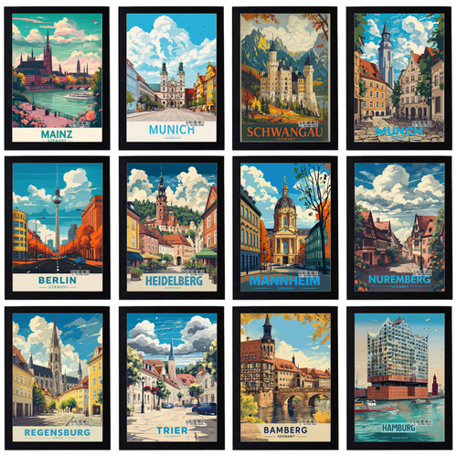 Vintage reise urlaub poster - vintage,