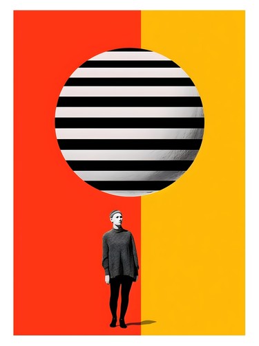 Abstraktes retro poster - retro-poster, |