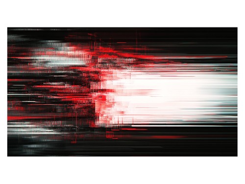Roter abstrakter glitch - roter,