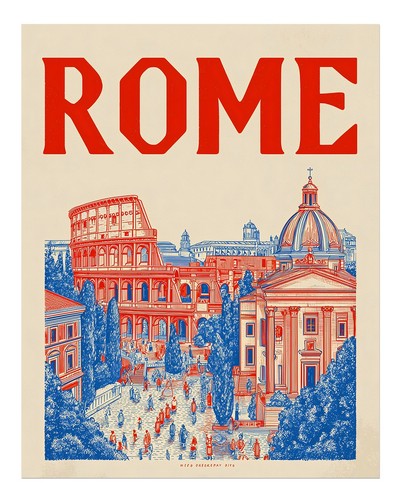 Rom stadtbild poster wandbild - rom,