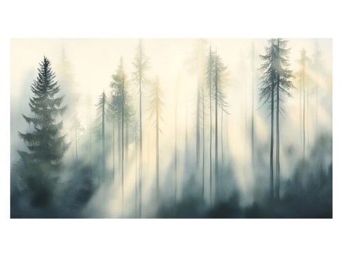 Nebelwald landschafts poster - nebelwald, |