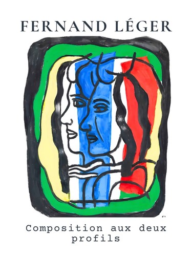 Bunte kubistische gesichter - kubistische,
