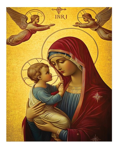Religiöse ikonen wandkunst - ikonen,