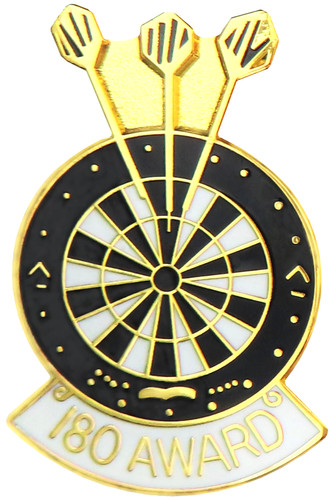 Dart und dartscheibe - 180, award