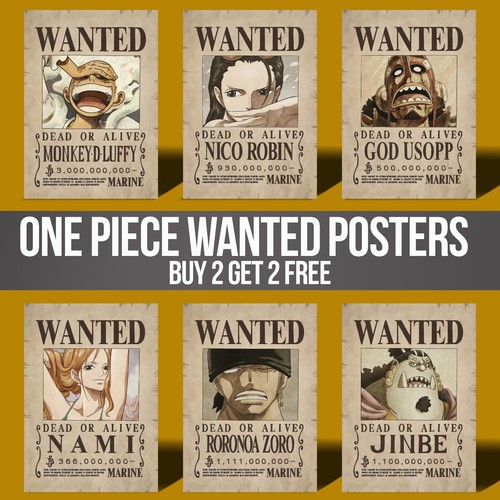 One piece wanted poster anime - wanted,