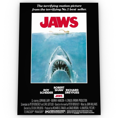 Jaws filmposter satin - jaws,