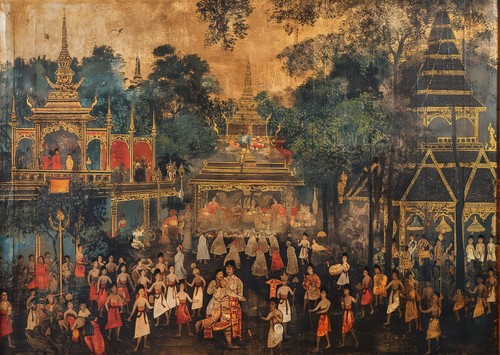 Vintage asiatische zeremonie - asiatische,