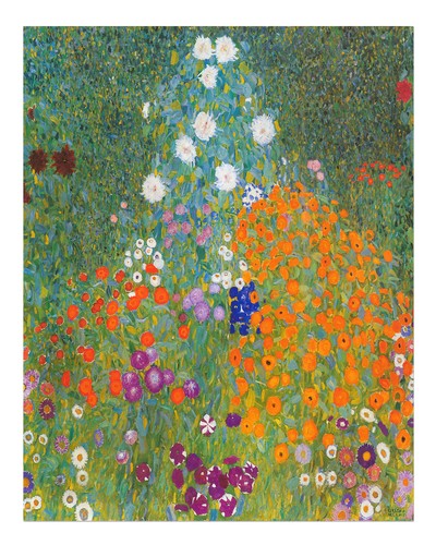 Klimt blumengarten wandkunst - klimt,