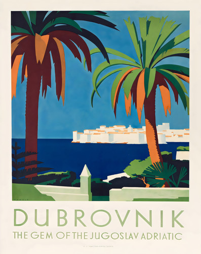 Dubrovnik adriaküste poster - dubrovnik,