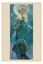 Poster Mucha, Alphonse - Moon