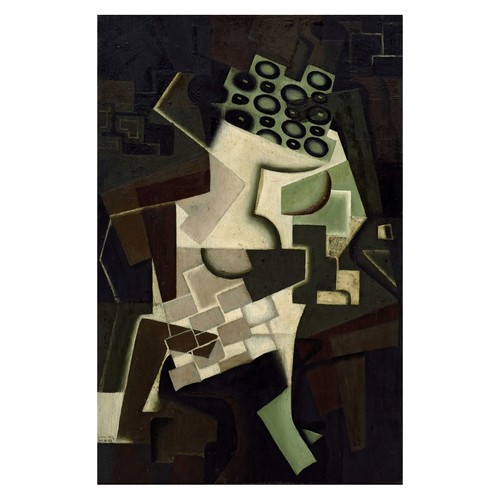 Abstraktes kubistisches poster - kubistisches,