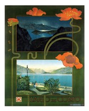 Vintage Lago di Como Wandkunst