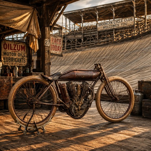 1915 board track racer - track,