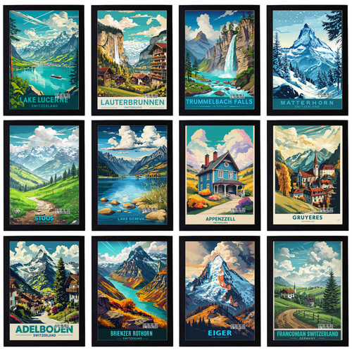 Vintage schweiz reise urlaub - schweiz,