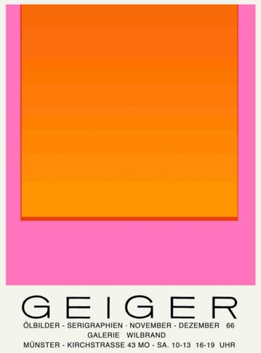 Rupprecht geiger plakat - -,